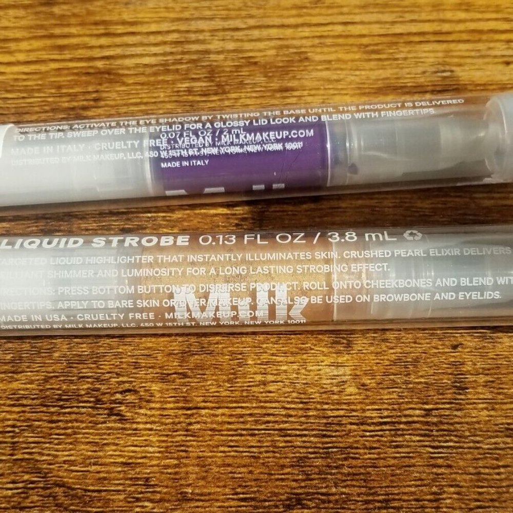 New Milk Makeup Eye Vinyl Valet Purple Glossy Eye Beam Liquid Strobe Highlight - Picture 6 of 7